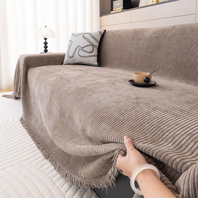 DREAMINGO Modern Minimalist Sofa Covers Washable Pet Furniture Protector Couch - Image 4