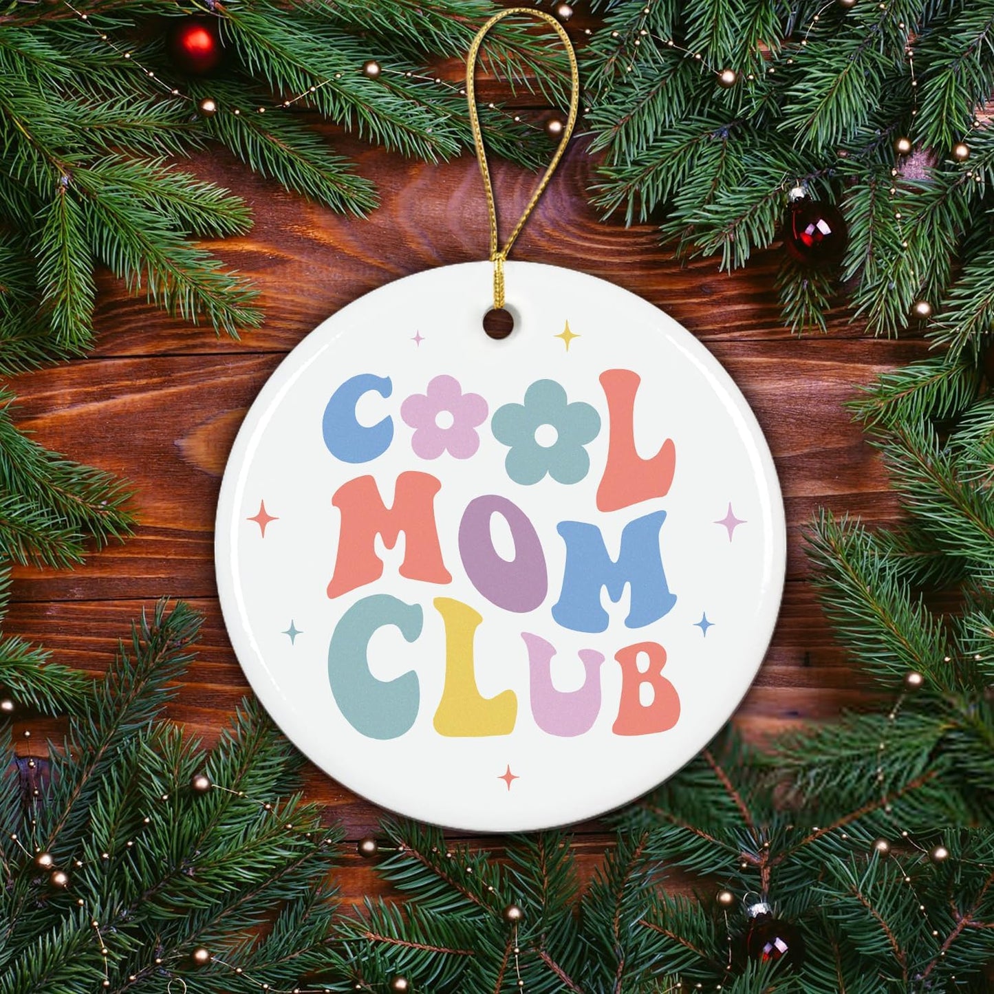 NewEleven Gifts for Mom - Gifts for Mama Birthday, Christmas - Birthday Presents for Mother from Daughter, Son, Child - New Mother Gift, Mom to Be Gift - Ceramic Christmas Ornaments