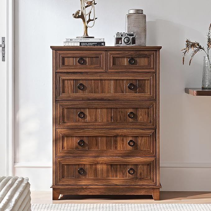 Joaxswe Farmhouse 6 Drawer Dresser - Image 3