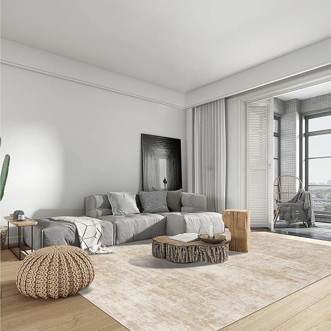 10x14 Area Rugs Washable Rug: Modern Abstract Living Room Rug Soft Anti-Skid - Image 3