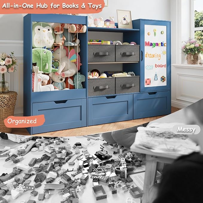 61" W Kids Toy Storage Organizer - Image 7