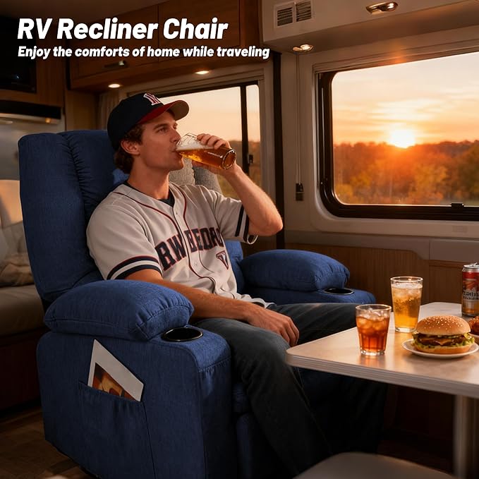 Oversized Swivel Rocker Recliner Chair - Image 6