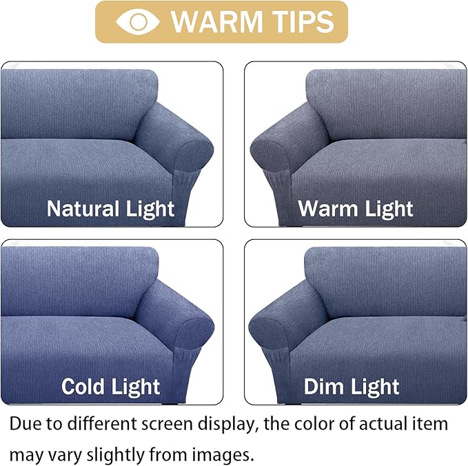 Loveseat Slipcover with 2 Pillow Cover - Image 6