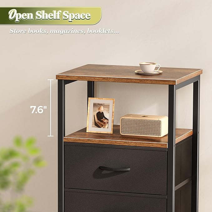 Huuger Night Stand Set of 2, Nightstand - Image 8