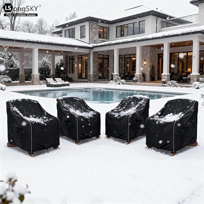 Adirondack Chair Covers 2 Pack, Waterproof Heavy Duty Outdoor Chair Covers - Image 8