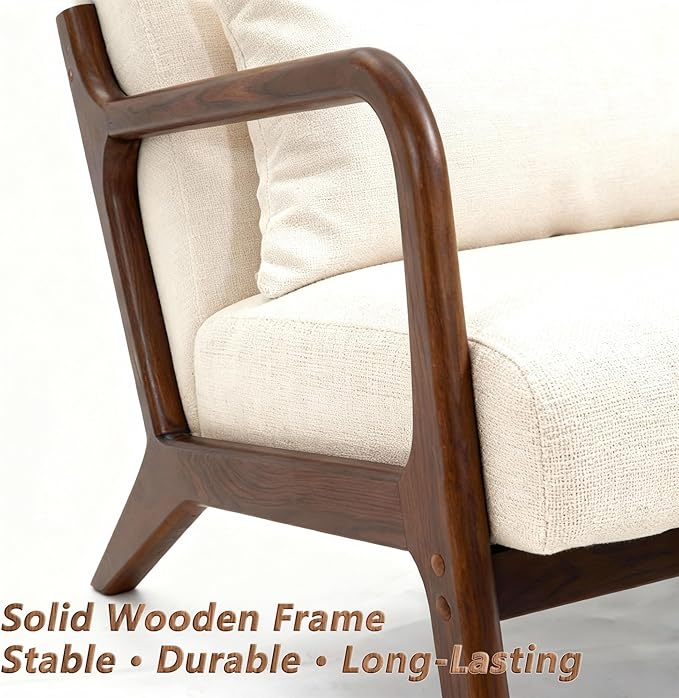 Set of 2 Mid Century Modern Accent Chair - Image 4