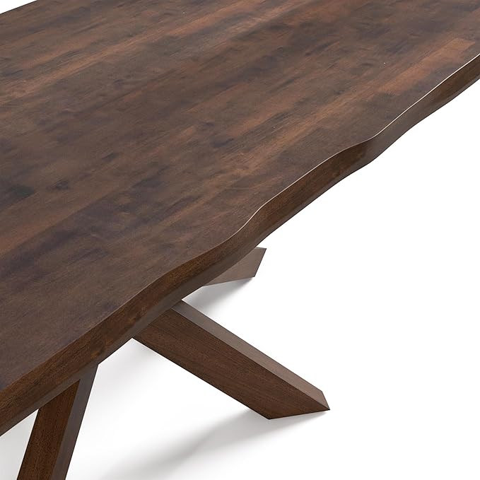 Furniture of America Nazaen II 71" Mid-Century Modern Solid Wood Live Edge - Image 7