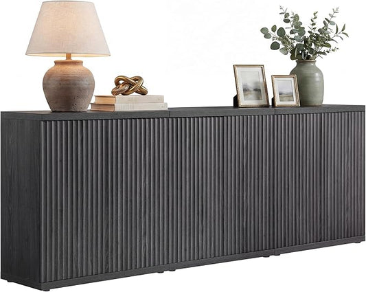 SICOTAS Buffet Cabinet with Storage Accent Sideboard Modern Credenza with Doors by SICOTAS