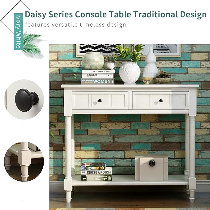 Harper & Bright Designs TREXM Daisy Series Console Table Traditional Design - Image 4
