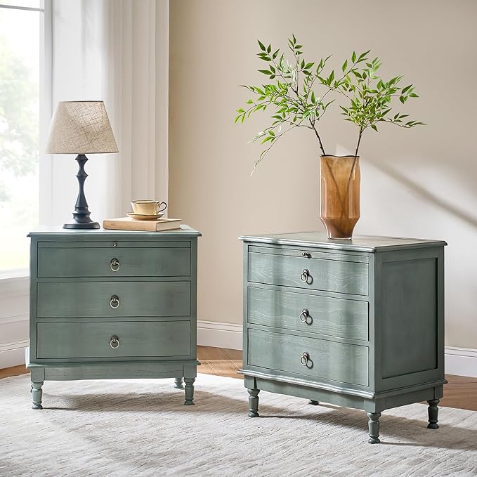 HULALA HOME Solid Wood End Table Set of 2 - Image 8