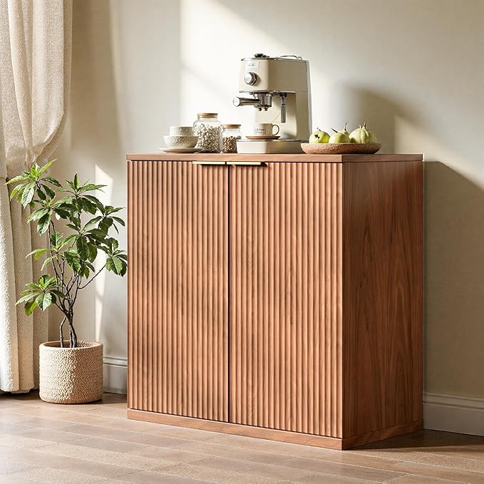 Evermagin 31.5" Walnut Buffet Cabinet by Evermagin