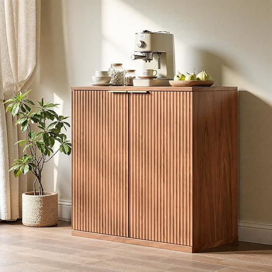 Evermagin 31.5" Walnut Buffet Cabinet by Evermagin