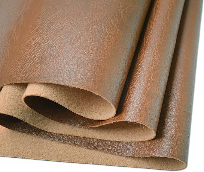 Wento Thick 2 Yard Faux Leather Soft Skin Grain PU Fabric by Wento
