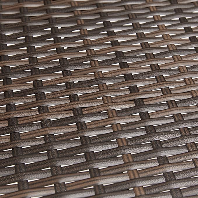 DUMOS 3 Piece Patio Furniture Set, All-Weather Outdoor Wicker Chairs - Image 8