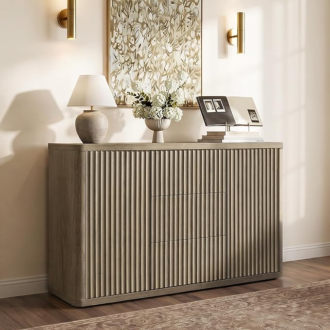 SICOTAS Buffet Cabinet with Storage 54.7" Large Modern Accent Storage Cabinet - Image 9