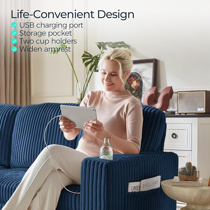 LINSY HOME Sleeper Sofa Bed - Image 7
