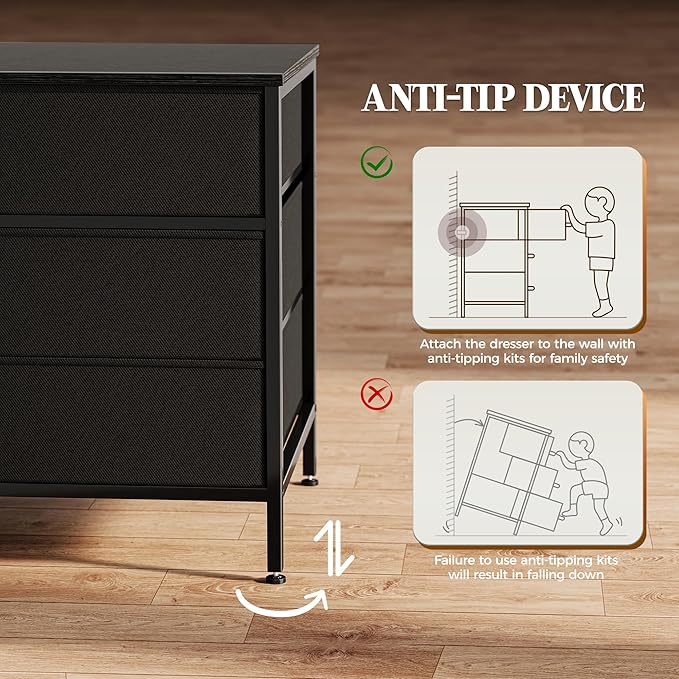 Huuger 63 Inch Dresser for Bedroom, Long Dresser - Image 8