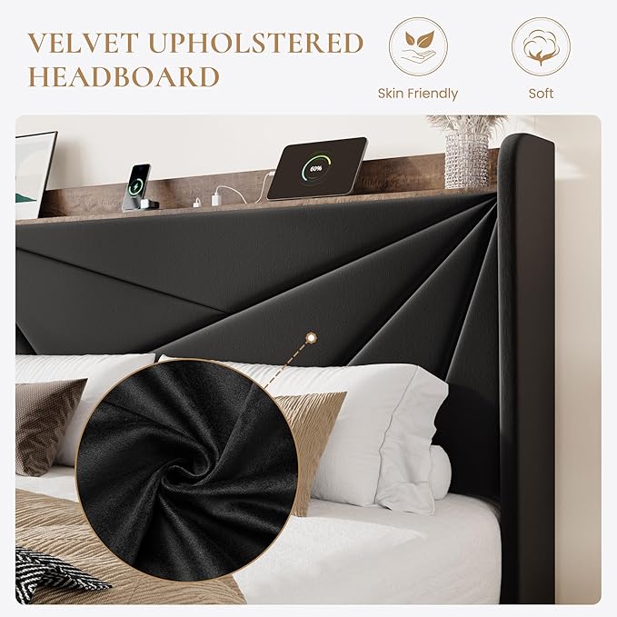SHA CERLIN Full Size Bed Frame - Image 5