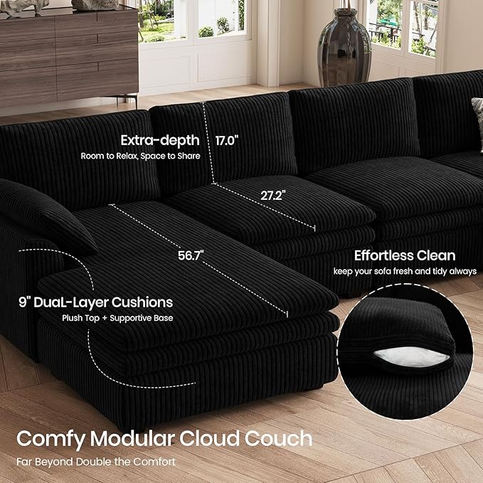 Belffin Large Modular Sectional Sofa - Image 4