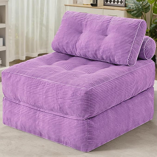 HABUTWAY Folding Sofa Bed, Convertible Sleeper Chair Bed w/Dual-Pillow & Handle by HABUTWAYMakeYourLifeComfortable