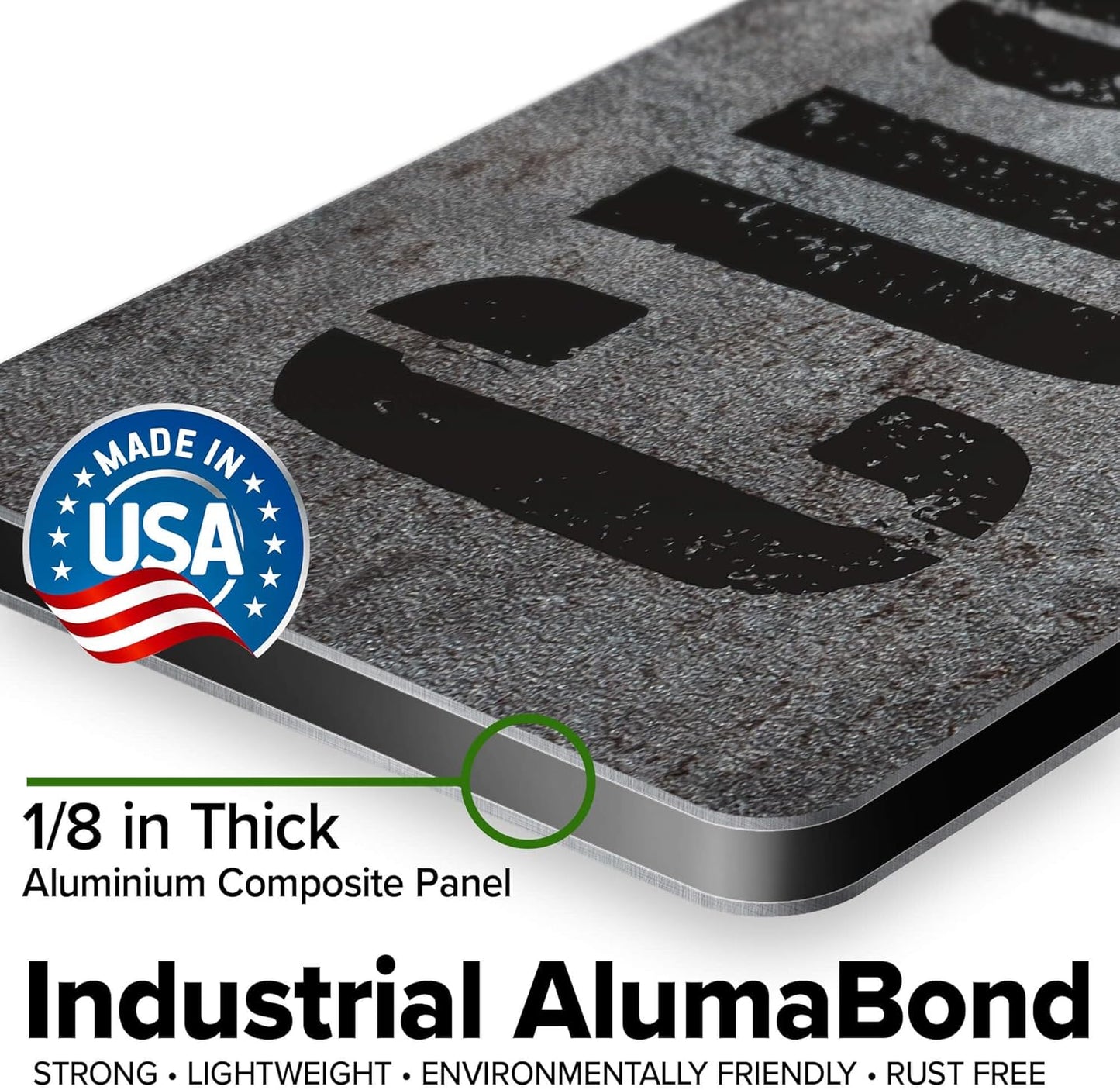 Custom Sign, Custom Street Sign, 11 Font Colors, 13 Font Styles, 4 Hole Options, 22 Sizes, 6x30 Inches, Rust Free DiBound, Fade Resistant, Made in USA by My Sign Center (Grunge Metal)