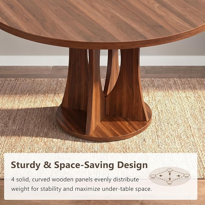 Einhomn 47.2-inch Round Dining Table, Kitchen Table - Image 7