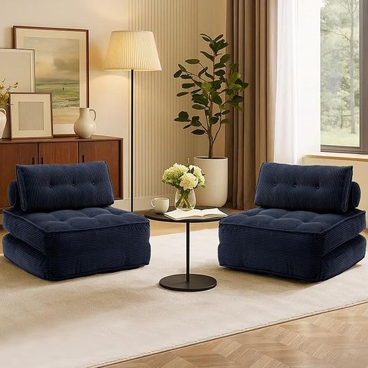 Folding Sofa Bed Convertible Sleeper Chair 33" by VIKAYAMICS