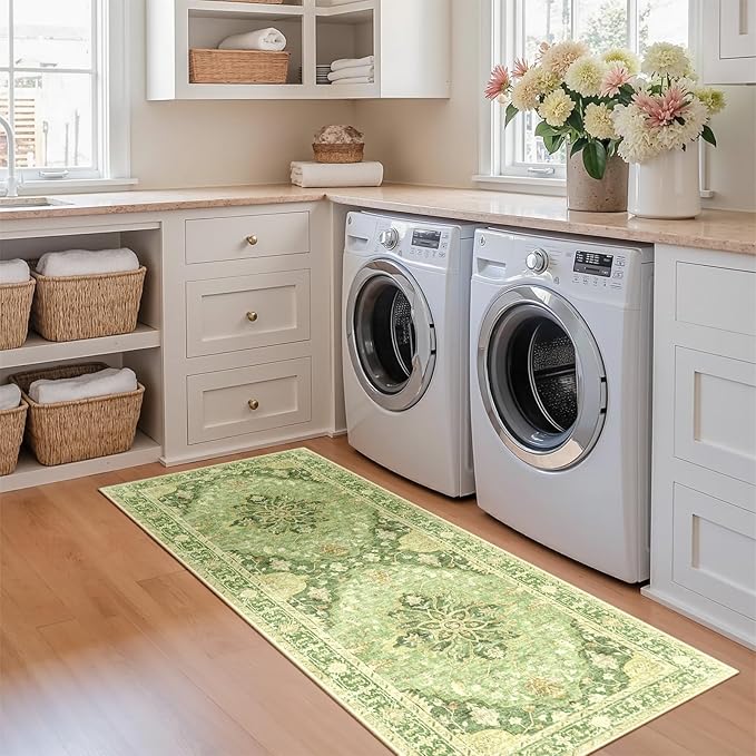 RELEANY Area Rugs 2'x6' Runner Rug Non Slip Washable - Image 4