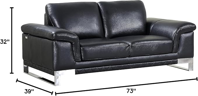 Blackjack Furniture Weston Collection Genuine Italian Leather Living Room - Image 13