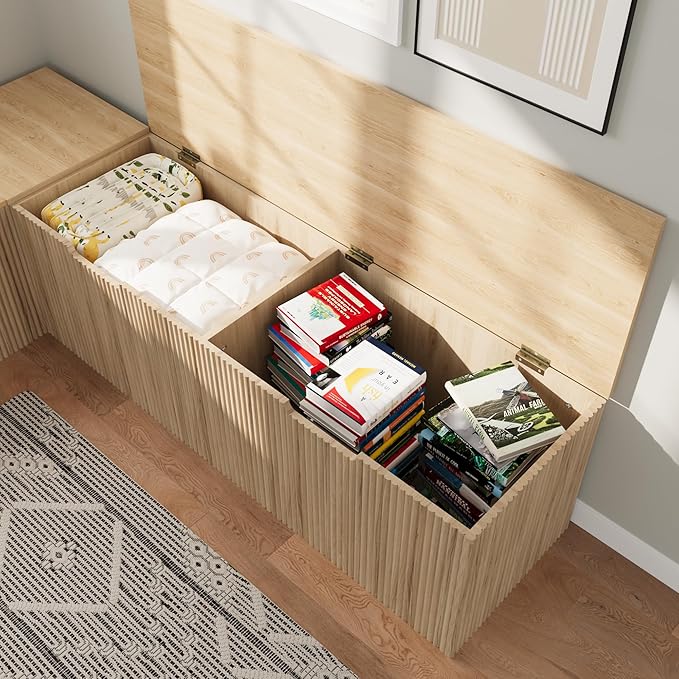 Bobve L-Shape Storage Bench - Image 7