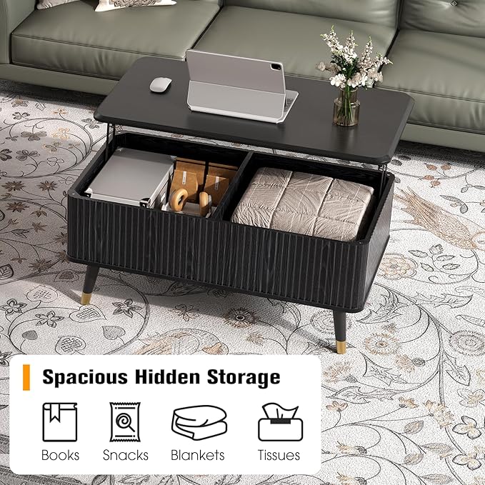 SULIVES Lift Top Coffee Table - Image 3