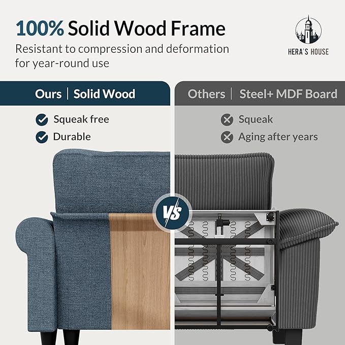 HERA'S HOUSE 3 Pieces Modular Sectional Sofa Sets, Oversized Couch Set - Image 8