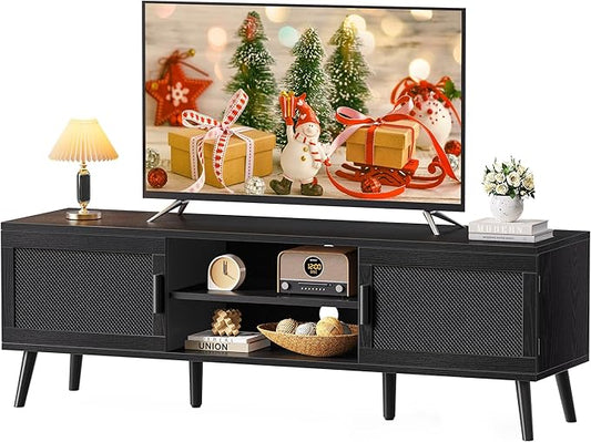 SUPERJARE TV Stand for 65 Inch TV, Entertainment Center by SUPERJARE