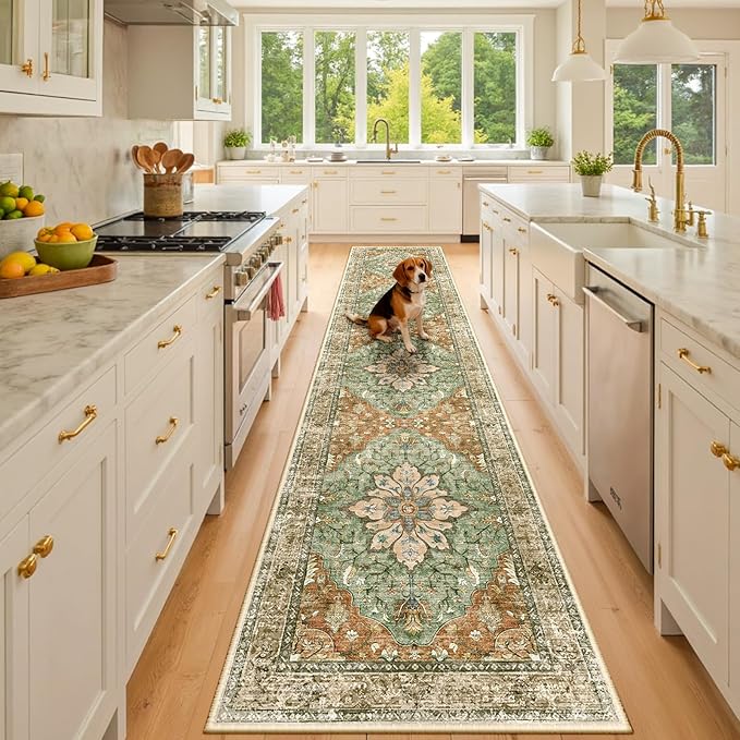 RELEANY Area Rugs 3'x10' Runner Rug Non Slip Washable by RELEANY