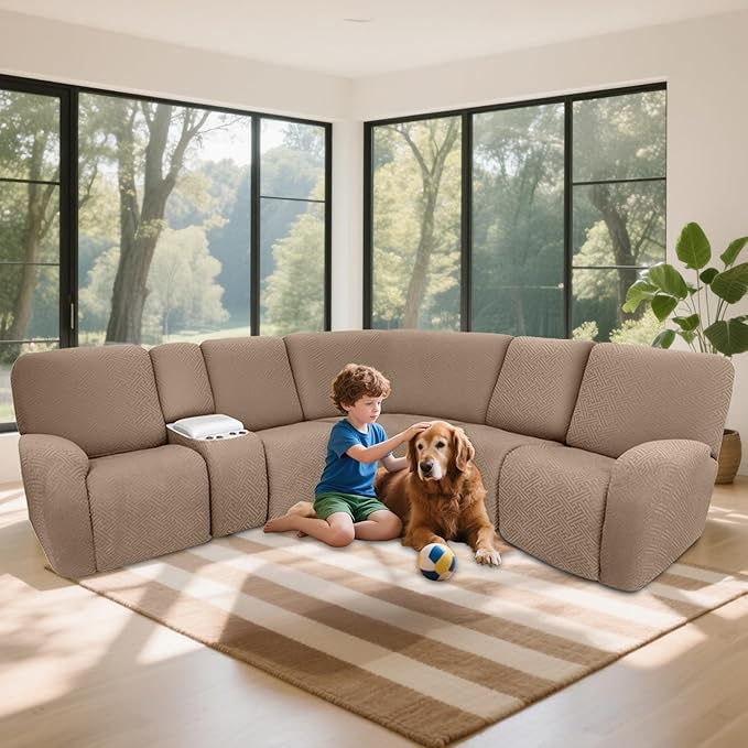 100% Waterproof Sectional Recliner Couch Covers - Image 2