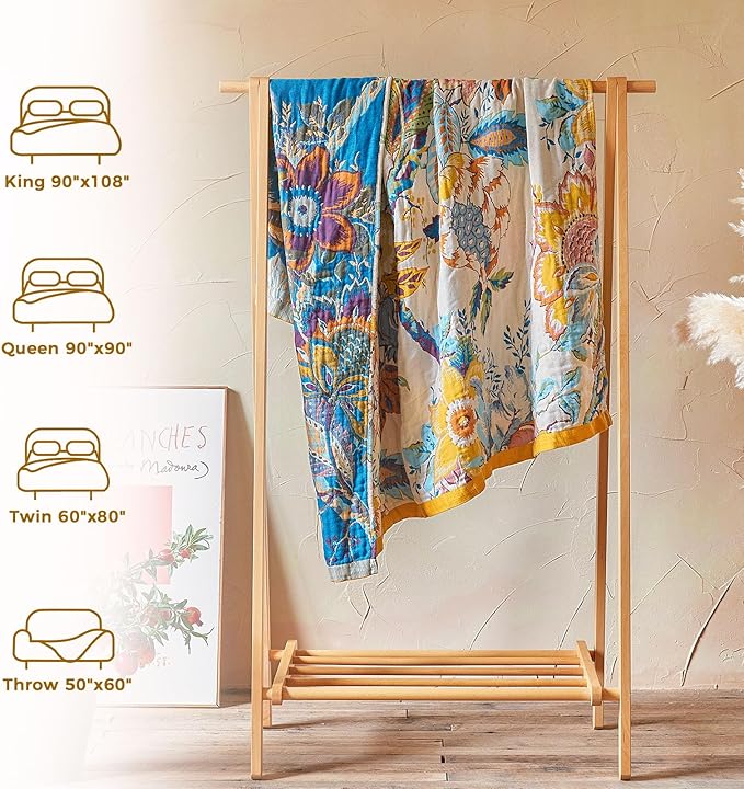 LUTBM Boho Throw Blanket for Couch Sofa Chair Cotton Blankets for Bedroom - Image 6