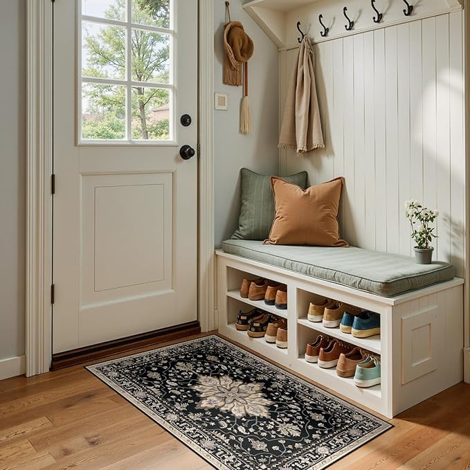 RELEANY Area Rugs 2'x4' Kitchen Rugs Entry Rug Small Rugs by RELEANY