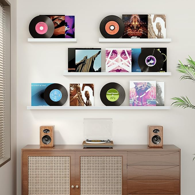Floating Shelves for Wall, 16 inch Wood Floating Shelves Set of 2, Picture - Image 2