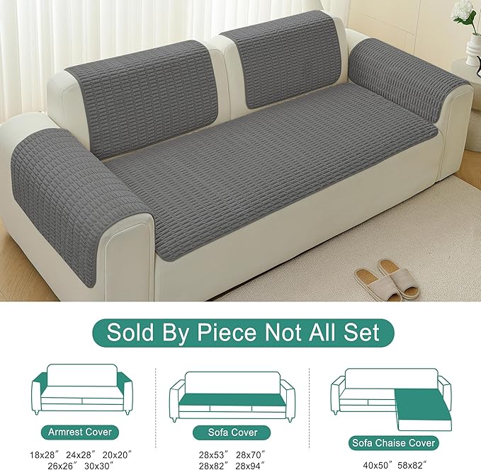 Foxdecor Couch Cover Sofa Covers Washable, Dog Bed Cover Couch Covers - Image 6