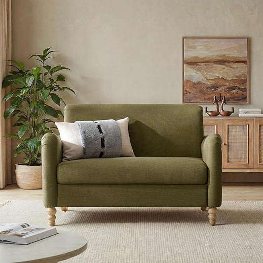 EcoHarbor Living 50.5" Mid-Century Modern Couch, Upholstered Sofa by ECOHARBOR