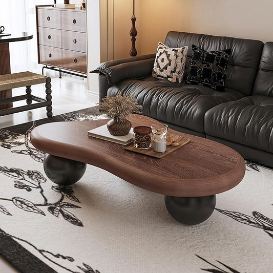 40" Cloud Coffee Table for Living Room Irregular Coffee Table Modern Low Coffee by LvingRoomFurniture