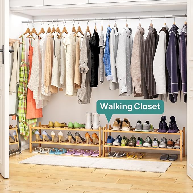 viewcare 2-Tier Long Shoe Rack for Entryway, Long 33IN | Beautiful | Functional - Image 4