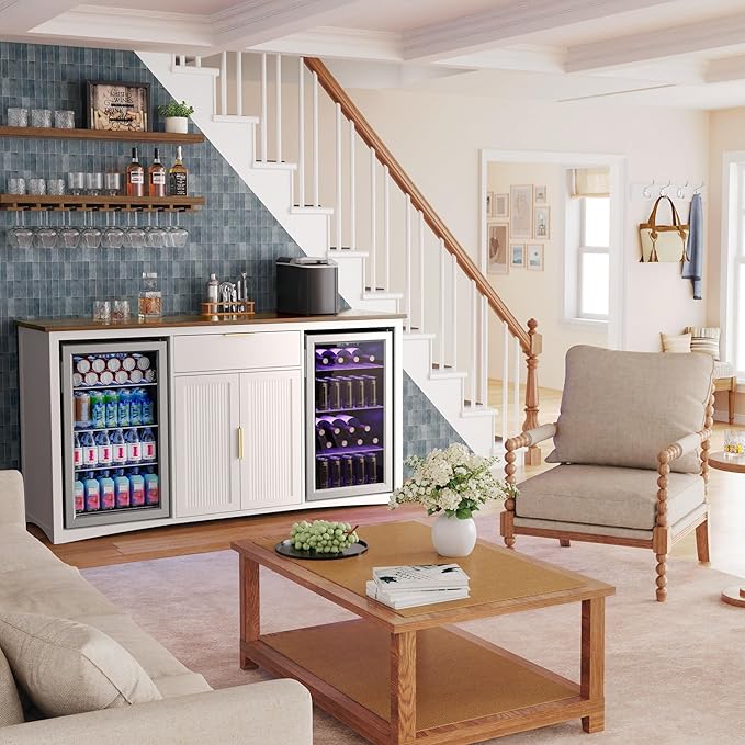 GDLF 70.1" Long Coffee Bar Cabinet - Image 4