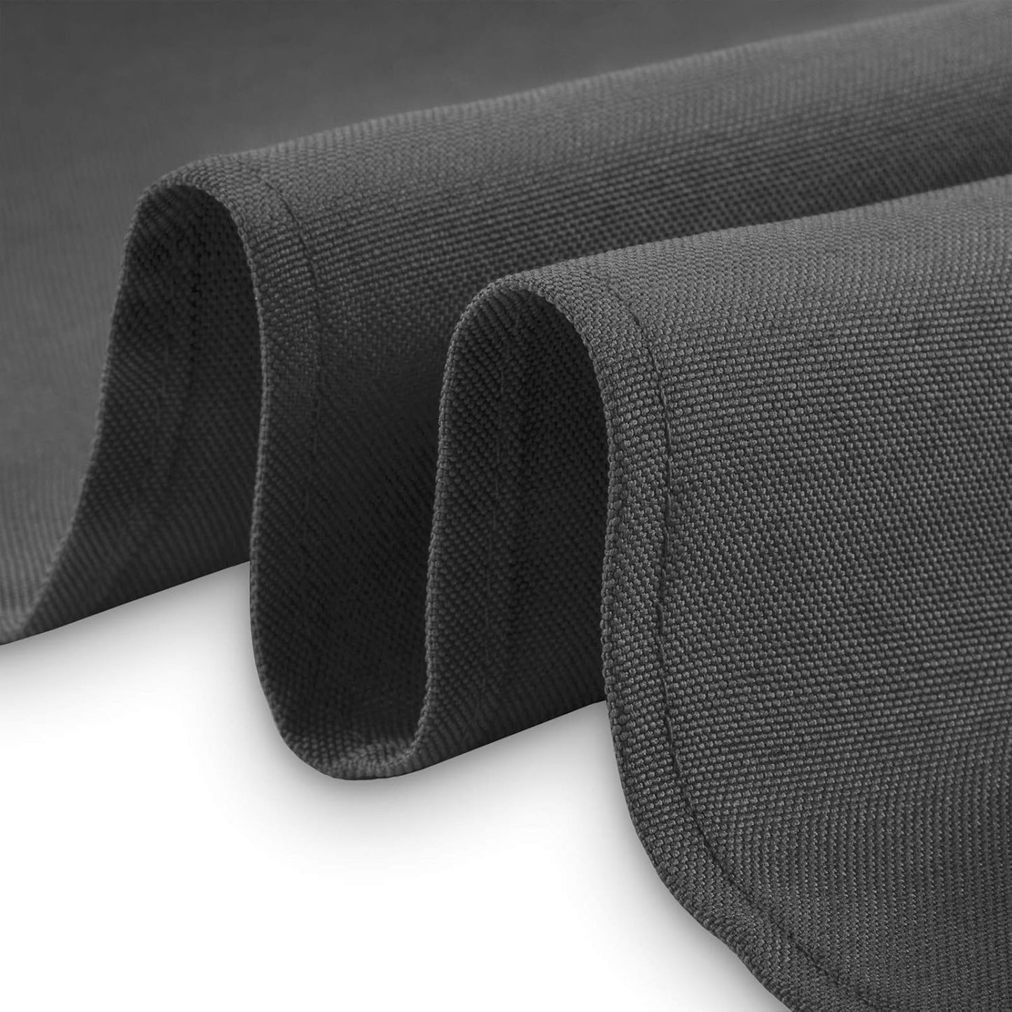 Lann's Linens - 10 Premium 90" Round Tablecloths for Wedding/Banquet/Restaurant - Polyester Fabric Table Cloth - Dark Gray