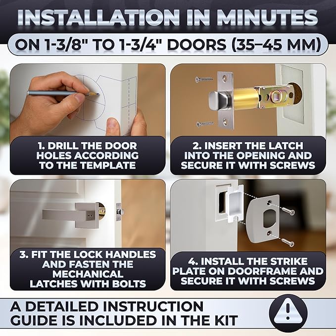 Front Door Lock Set – Zinc Alloy Body - Image 6