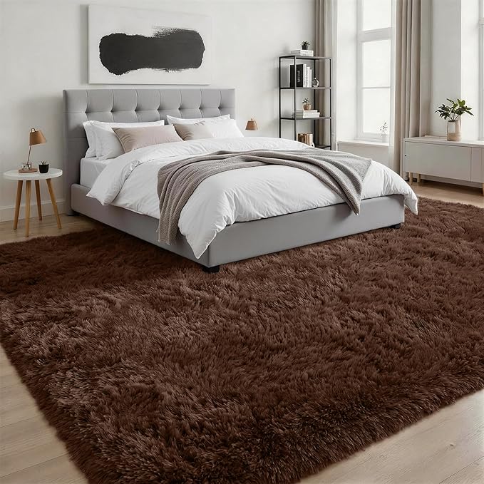 Fluffy Area Rugs 9x12 Living Room Bedroom: Ultra Soft Shag Rug Upgrade Non-Slip - Image 3