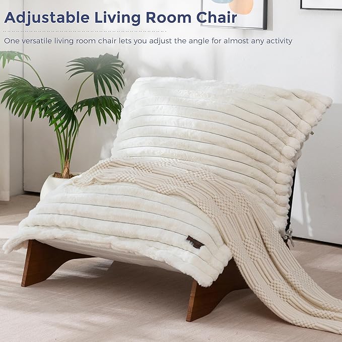 MAXYOYO Adjustable Living Room Chair, Convertible Bean Bag Chair & Recliner - Image 3