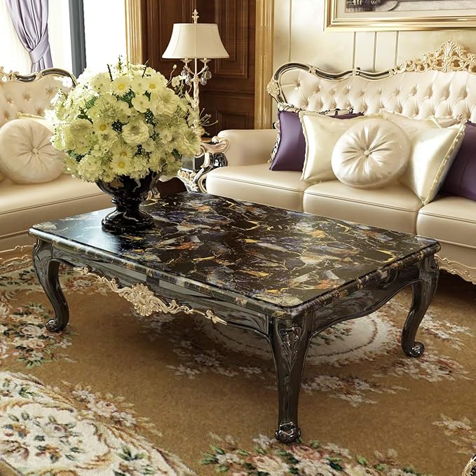 LACHEERY 15.8"x276" Dark Marble Countertop Contact Paper Waterproof Peel and - Image 5