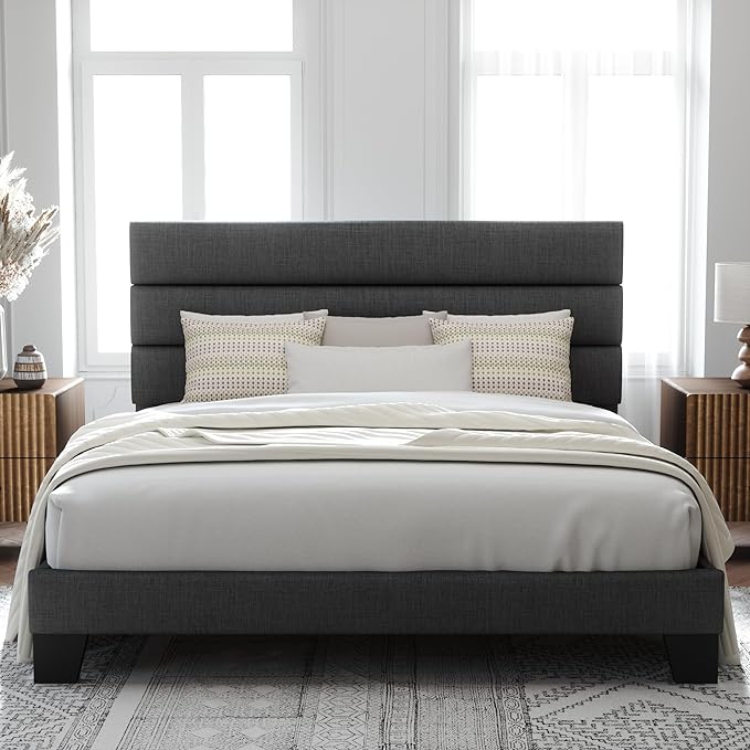 Allewie King Bed Frame Platform Bed by Allewie