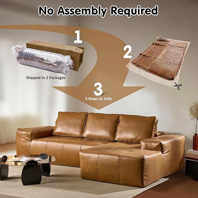 ovios 106" Cloud Boneless Couch - Image 4